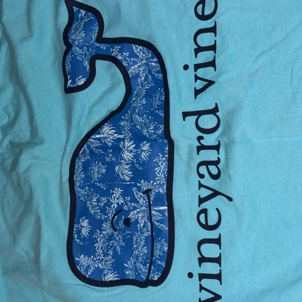 Vineyard Vines Teal Crew Neck Tee - Picture 5 of 5